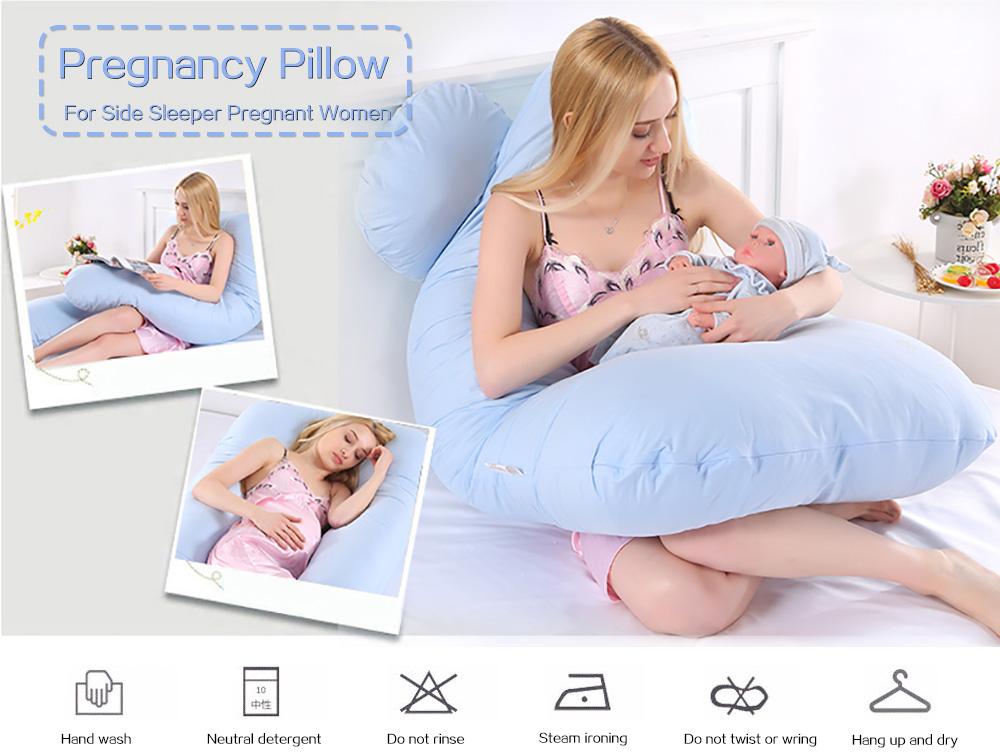 Full Body Pregnancy Pillow, U Shaped Maternity Pillow for Side Sleeping Comfort