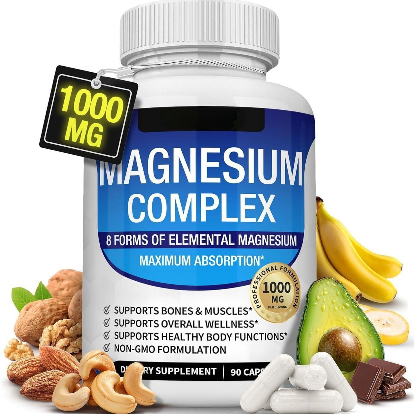 Alurevia Magnesium Complex — 8-form magnesium supplement front label
