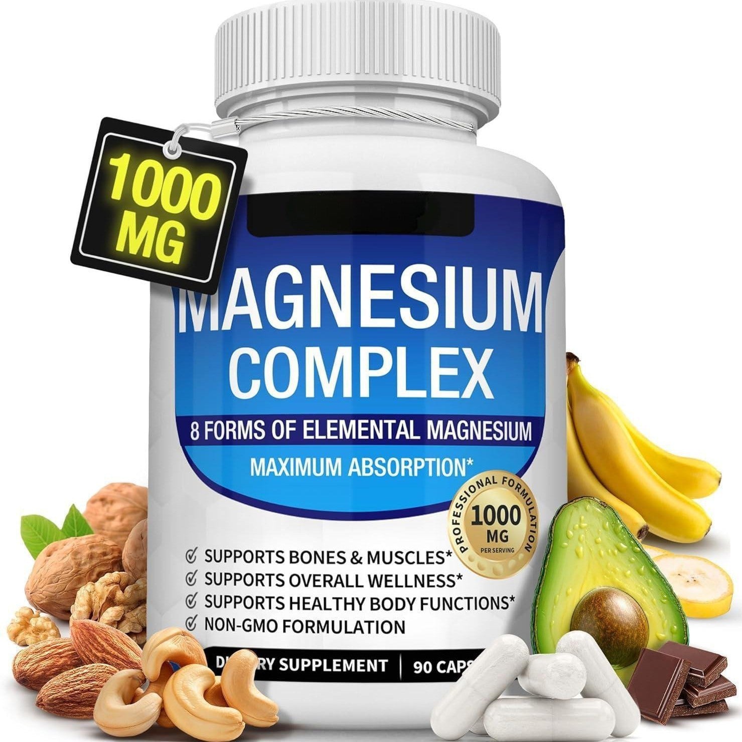 Alurevia Magnesium Complex — 8-form magnesium supplement front label