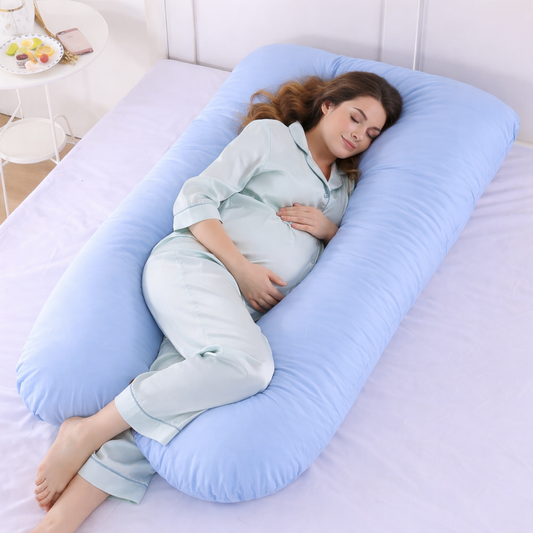 Full Body Pregnancy Pillow, U Shaped Maternity Pillow for Side Sleeping Comfort
