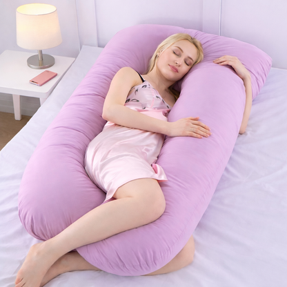 Full Body Pregnancy Pillow, U Shaped Maternity Pillow for Side Sleeping Comfort