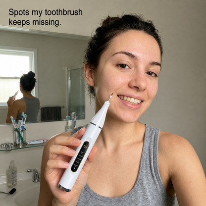 Ultrasonic Tooth Cleaner - For Visible Buildup and Surface Stains