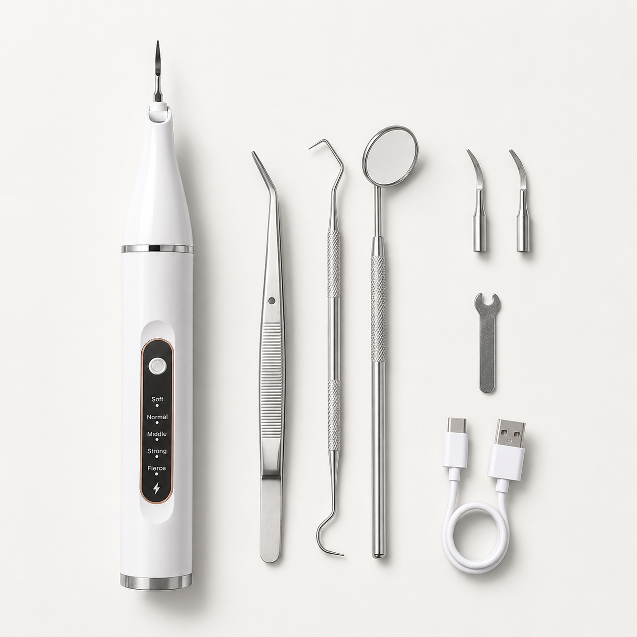 Ultrasonic Tooth Cleaner - For Visible Buildup and Surface Stains